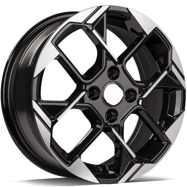 6X15 BKY-1184 4X100 ET45 67.1 BLACK MACHINED XL