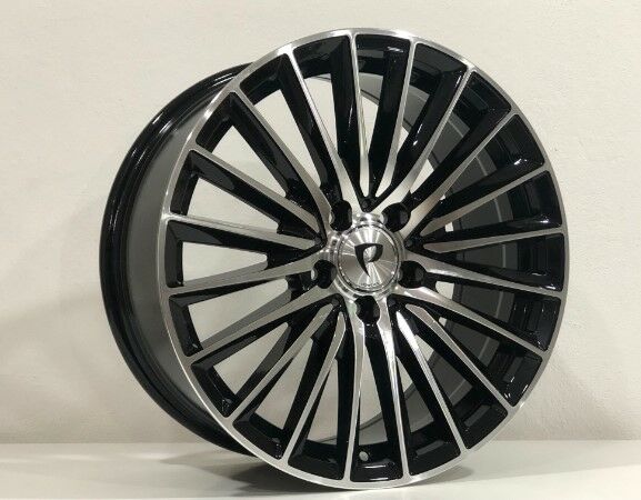 7.5X17 BK-5909 5X112 ET45 66.56 BLACK MACHINED XL