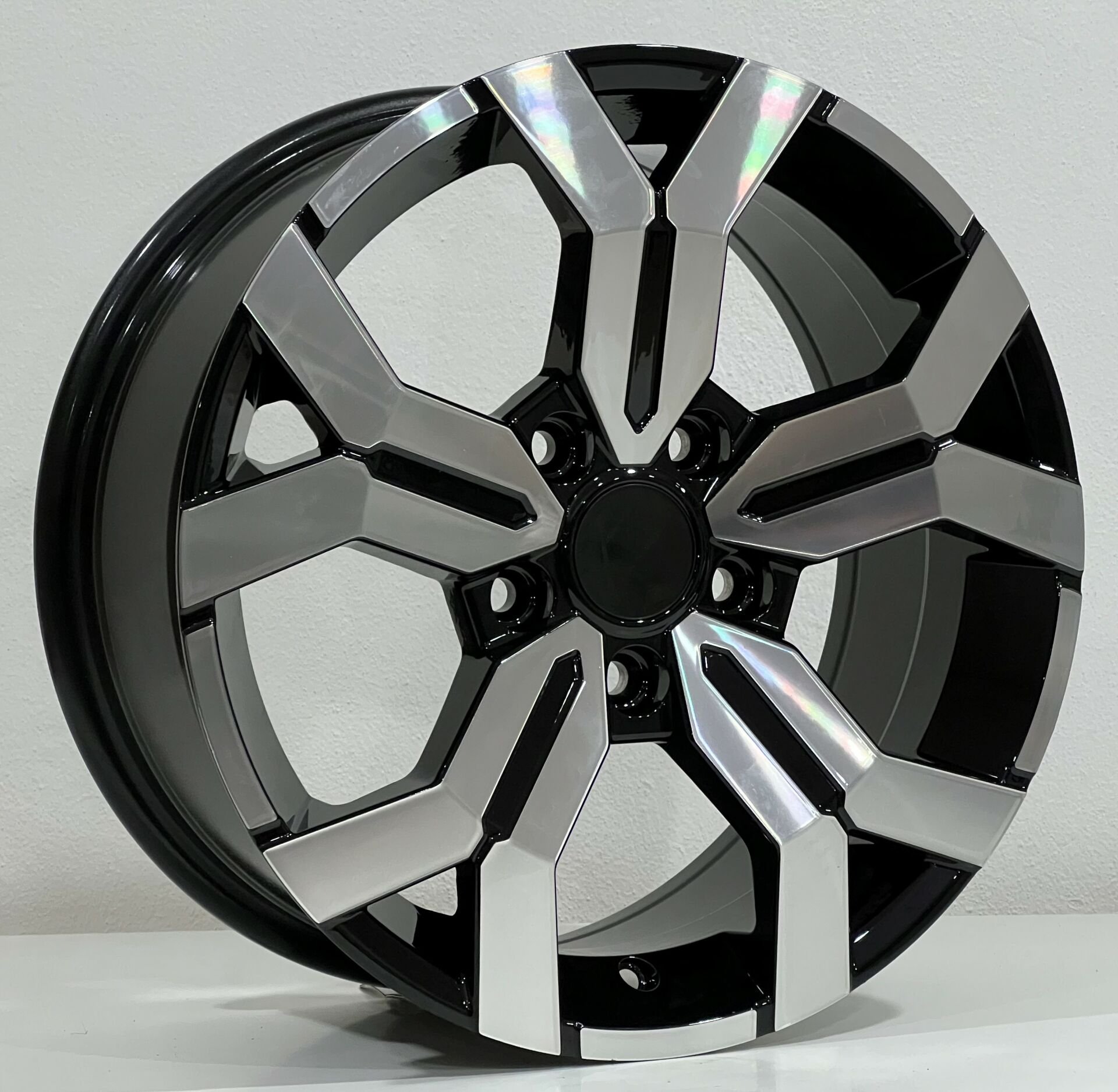 7X16 DY-1266 5X114.3 ET40 66.1 BLACK MACHINED XL