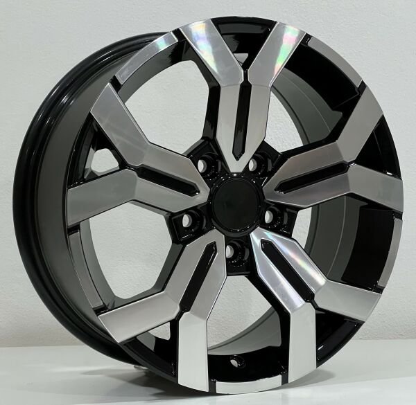 7X16 DY-1266 5X114.3 ET40 66.1 BLACK MACHINED XL