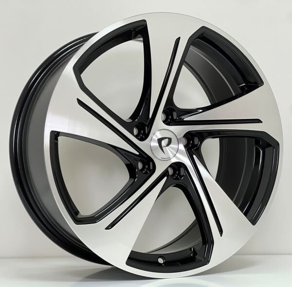 DY 8X18 BKYS-1270 5X112 ET45 66.45 BLACK MACHINED XL Binek Jant