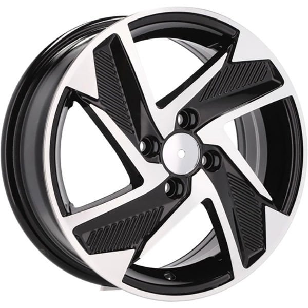 6X15 BKY-1169 4X100 ET48 54.1 BLACK MACHINED XL