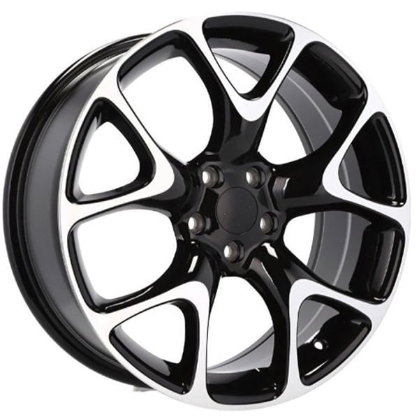 7.5X17 BK-518 5X105 ET42 73.1 BLACK MACHINED