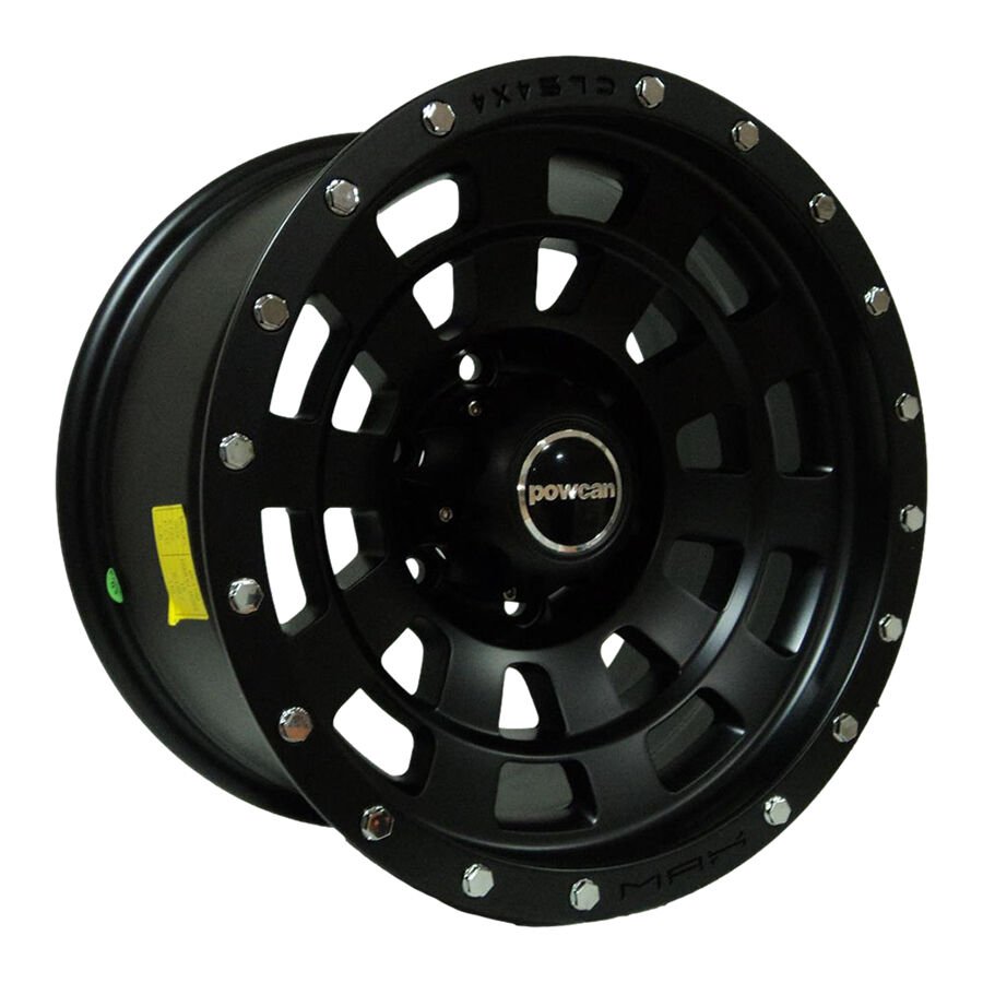 8.5X16 BK-5186 6X114.3 ET-15 66.1 MAT BLACK