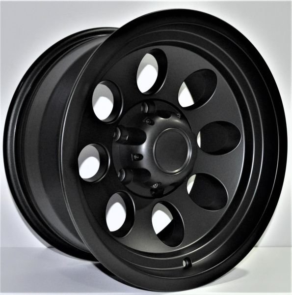 8X16 RCR 255 6X139.7 ET-25 110 MAT BLACK