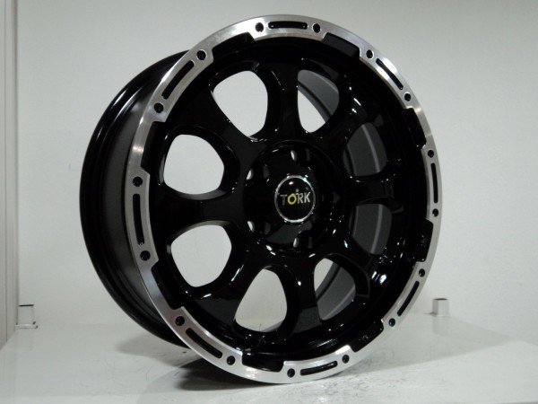 7X16 TORK-4428 5X114.3 ET38 73.1 BLACK LIP MACHINE