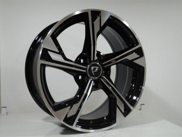 7.5X17 BK-5419 5X112 ET40 66.45 BLACK MACHINED XL