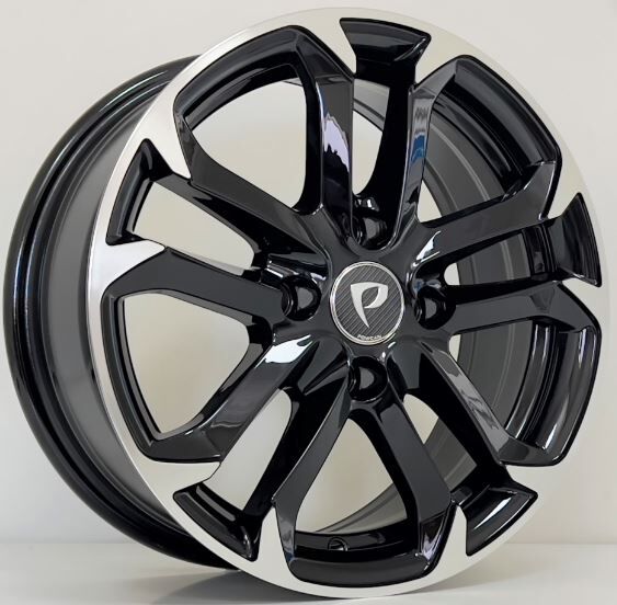 6.5X15 BKY-1292 4X108 ET25 65.1 BLACK MACHIEND XL Binek Jant