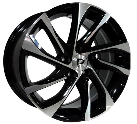 Powcan 6.5X16 BKY-1190 5X98 ET39 58.1 BLACK MACHINED XL Binek Jant