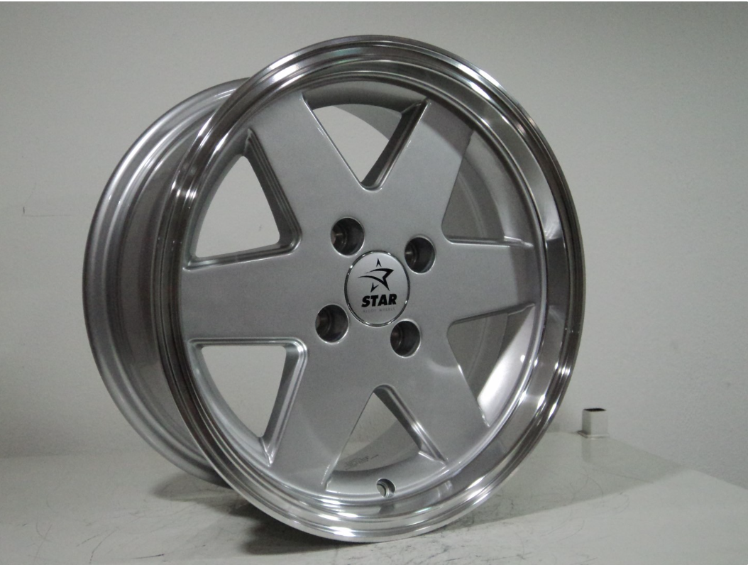 6.5X14 TPL-6019 4X98 ET20 58.6 SILVER LIP MACHINED